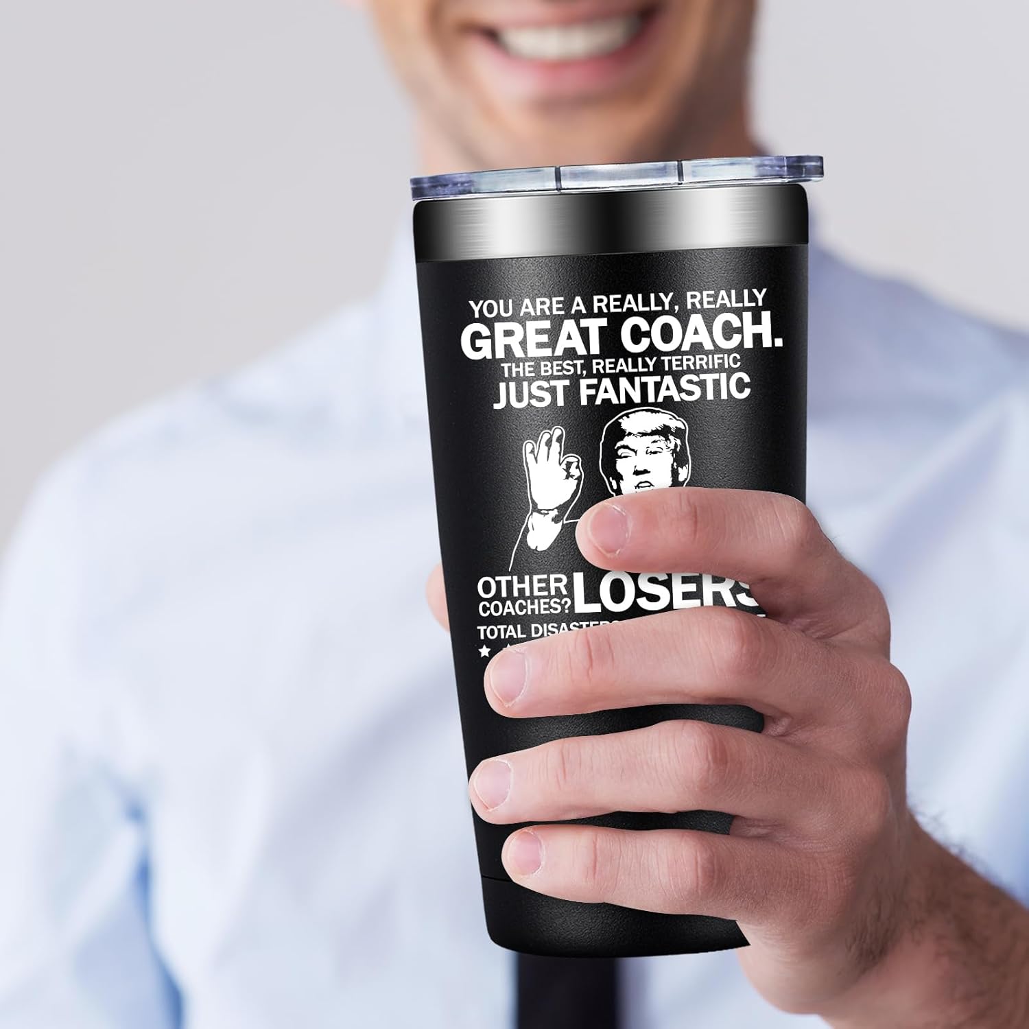 Best Coach Ever 20oz Tumbler - Appreciation Gift for Coaches